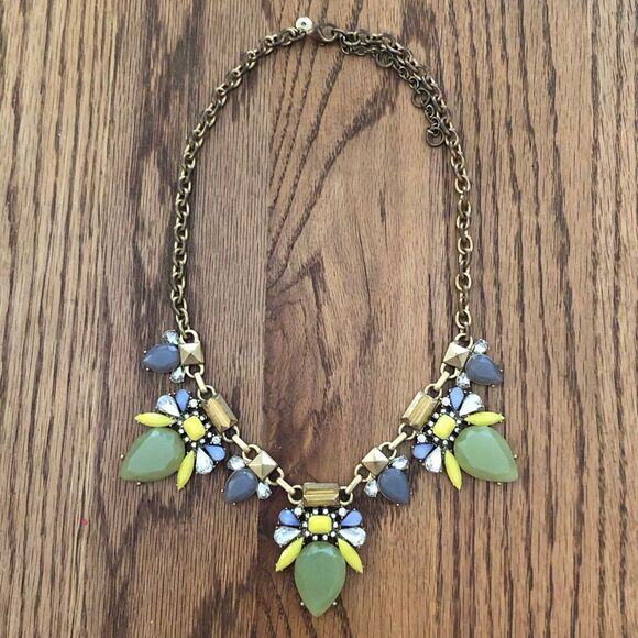 J.Crew | Pastel Colored Statement Necklace | 18” Adjustable - Picture 1 of 3